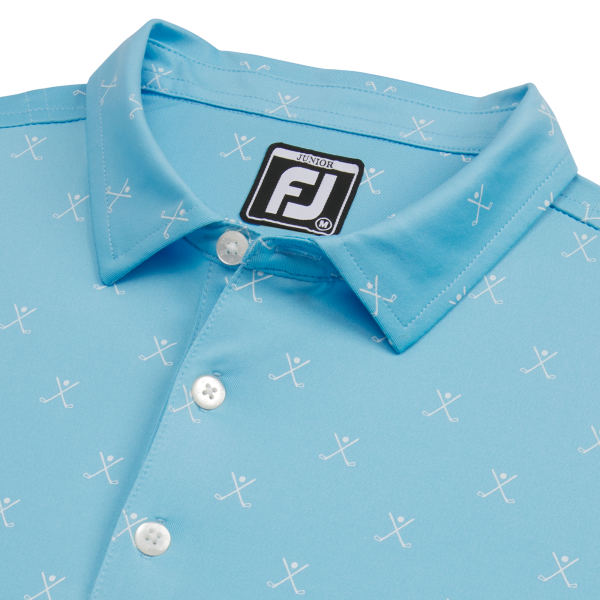 Golf Print Shirt Junior - Red – Bild 2