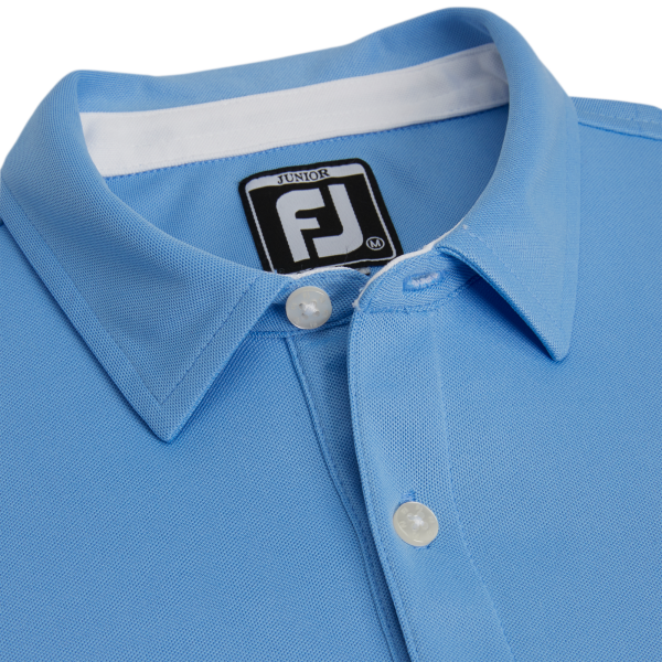 Solid Pique Self Collar Junior - Royal – Bild 2