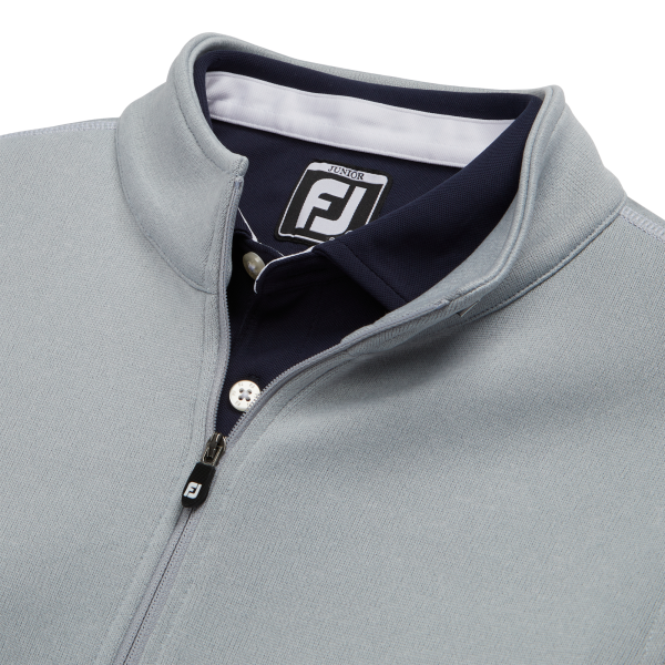 Half-Zip Contrast Stitch Mid-Layer Junior - Royal – Bild 2