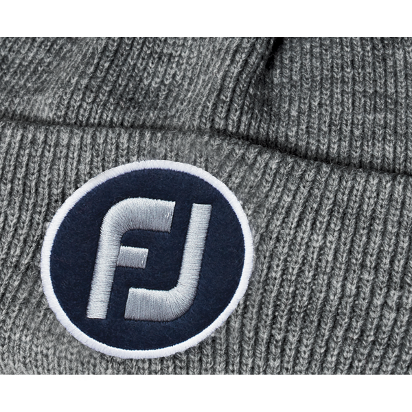 Pom Pom Solid Knit Beanie - Heather Navy – Bild 2