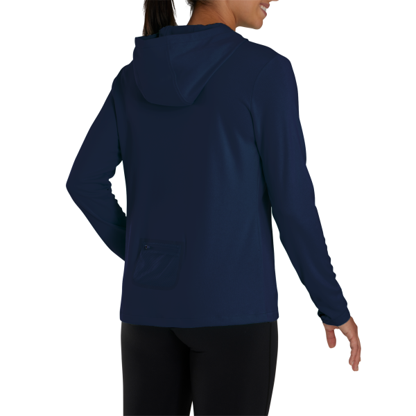 TempoSeries Pullover Sun Protection Hoodie Women - White – Bild 2