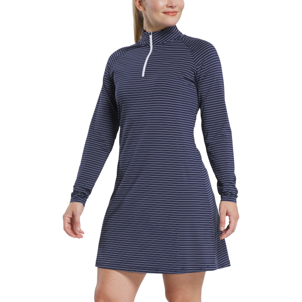 Long Sleeve Sun Protection Dress Women - Berry