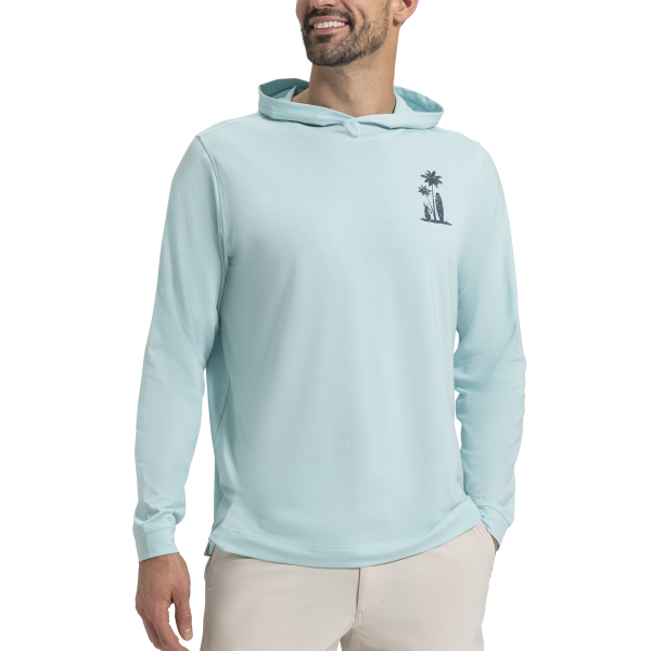 Hawaiian Swing Graphic Hoodie-Previous Season Style - Canal Blue