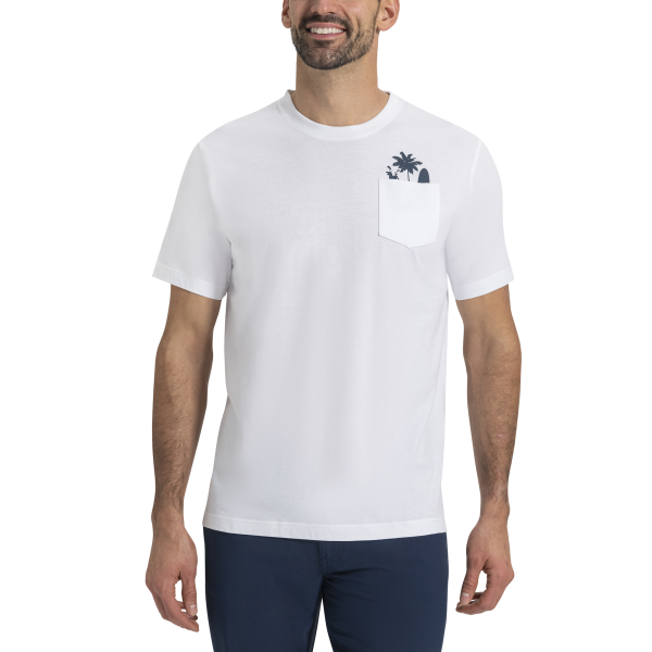 Surf Graphic Pocket Tee-Previous Season Style - White