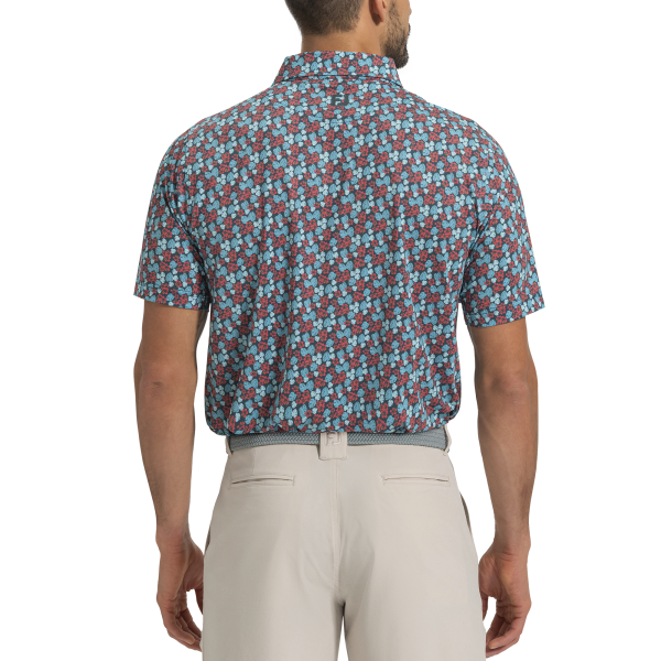 Hawaiian Floral Lisle-Previous Season Style - Canal Blue – Bild 2