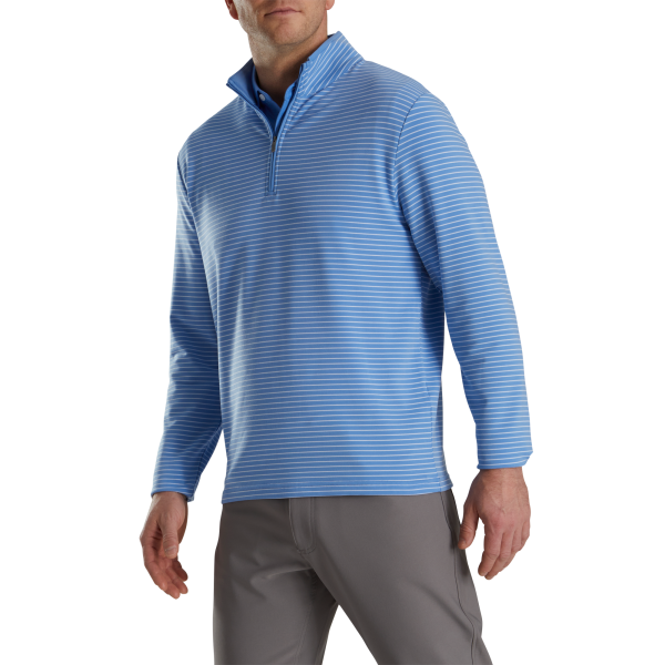 French Terry Quarter-Zip-Previous Season Style - Watermelon / White – Bild 2
