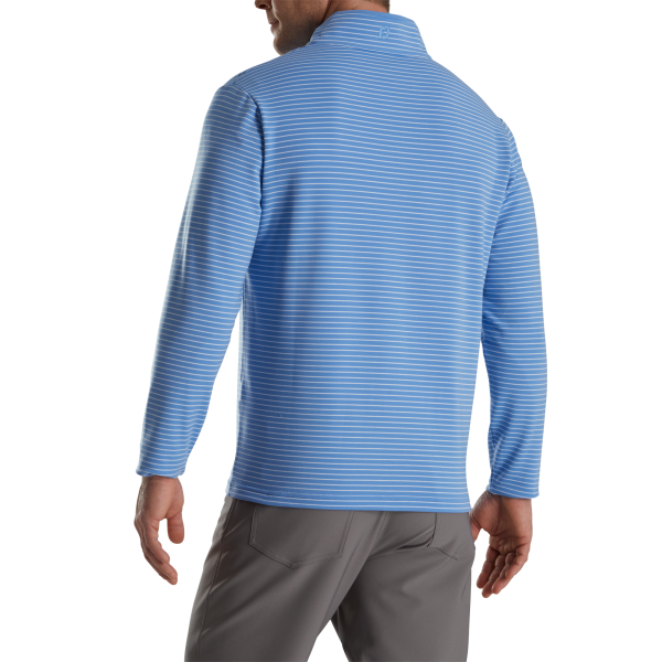 French Terry Quarter-Zip-Previous Season Style - Watermelon / White – Bild 3