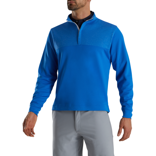 Heather Yoke Half-Zip Mid-Layer-Previous Season Style - Royal – Bild 2
