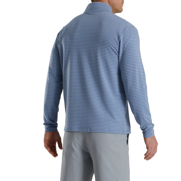 French Terry Quarter-Zip-Previous Season Style - Watermelon / White – Bild 3