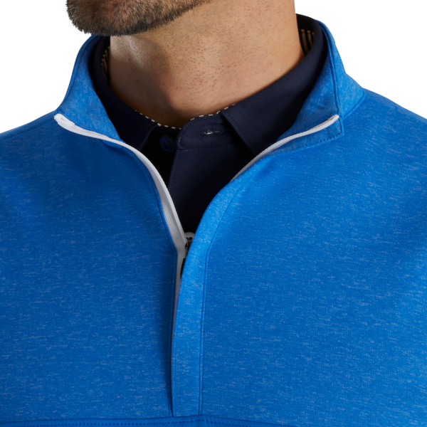 Heather Yoke Half-Zip Mid-Layer-Previous Season Style - Royal – Bild 4