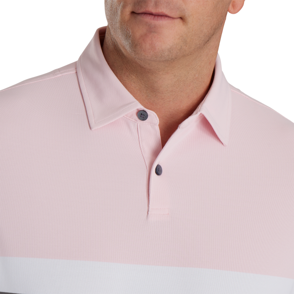 Double Chest Band Stretch Pique-Previous Season Style - Light Pink – Bild 4