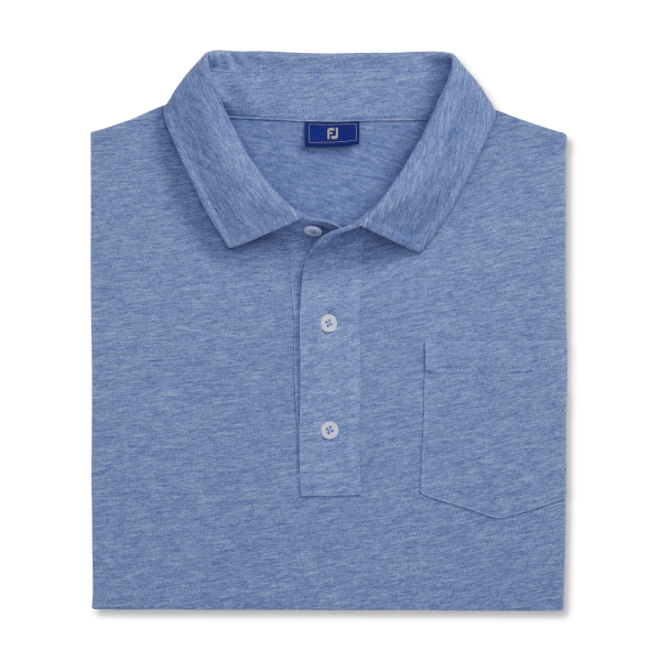 Athletic Fit Solid Jersey-Previous Season Style - Blue Heather