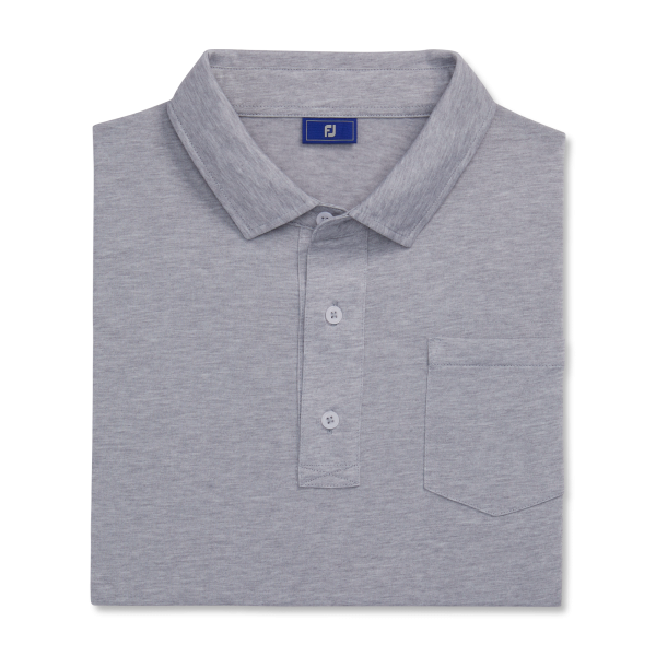 Athletic Fit Solid Jersey-Previous Season Style - Blue Heather