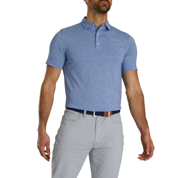 Athletic Fit Solid Jersey-Previous Season Style - Blue Heather – Bild 2