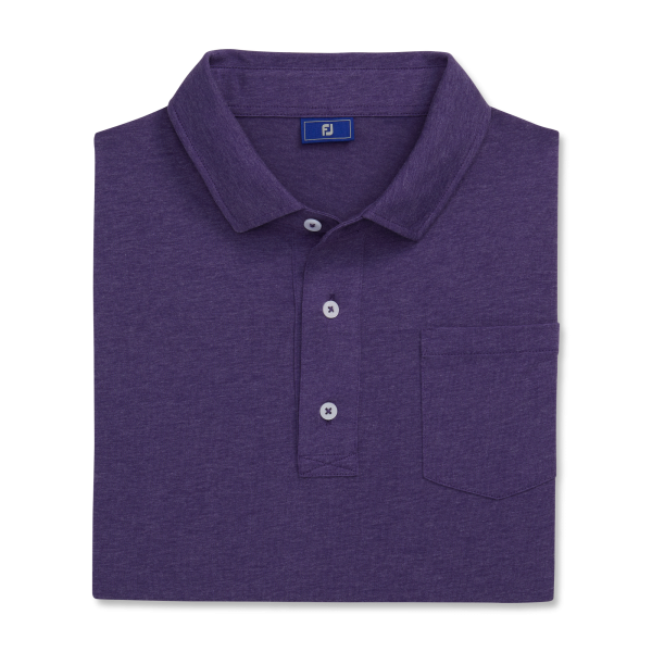 Athletic Fit Solid Jersey-Previous Season Style - Blue Heather