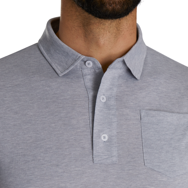 Athletic Fit Solid Jersey-Previous Season Style - Blue Heather – Bild 4