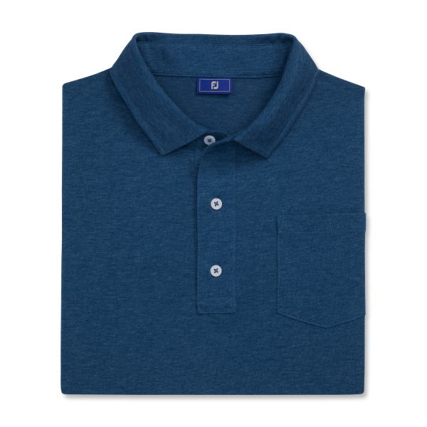 Athletic Fit Solid Jersey-Previous Season Style - Blue Heather