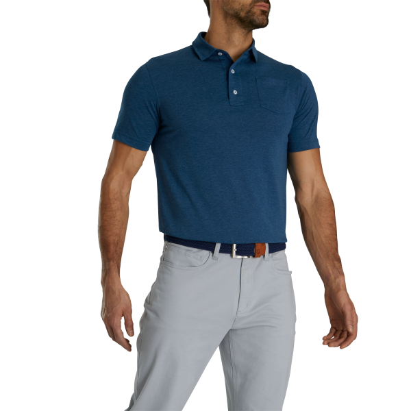 Athletic Fit Solid Jersey-Previous Season Style - Blue Heather – Bild 2