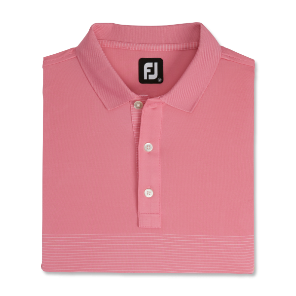 Engineered Pin Stripe Lisle-Previous Season Style - Azalea / White