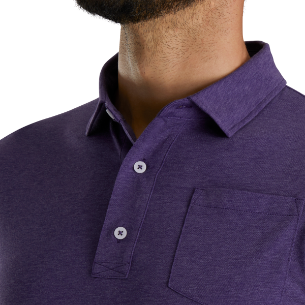 Athletic Fit Solid Jersey-Previous Season Style - Blue Heather – Bild 4