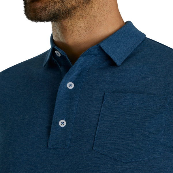 Athletic Fit Solid Jersey-Previous Season Style - Blue Heather – Bild 4