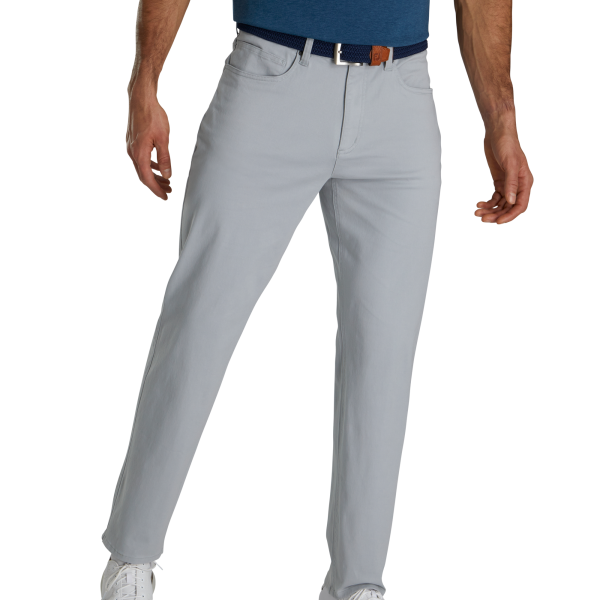 Cotton Twill 5-Pocket Pant-Previous Season Style - Light Grey