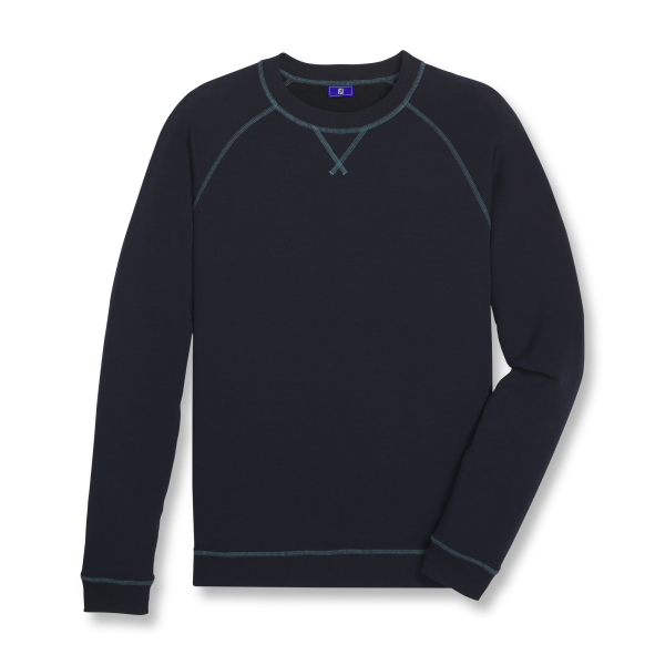 French Terry Crewneck-Previous Season Style - Navy