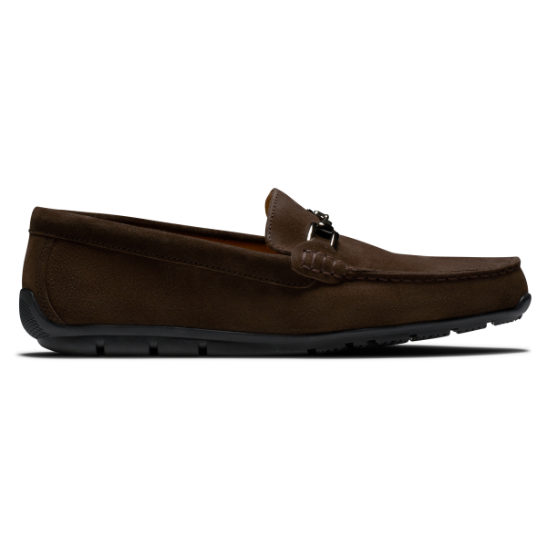 Club Casuals Suede Loafer-Previous Season Style - Chocolate