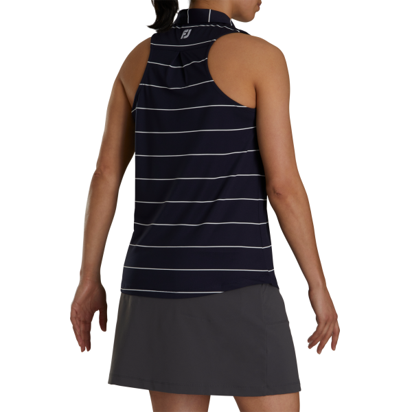 Racerback Pinstripe Tank Women - Navy / White – Bild 2