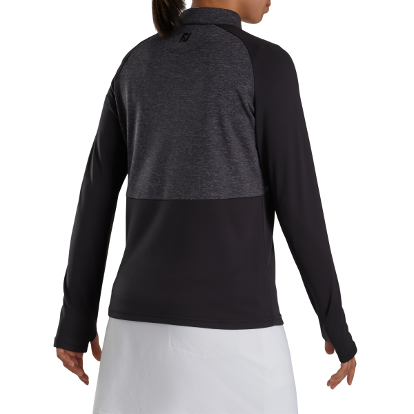 Heather Block Half-Zip Mid-Layer Women - Navy – Bild 2