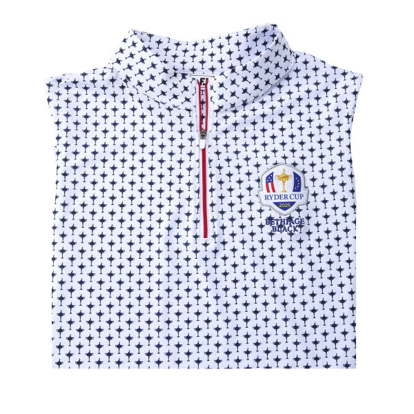 Sleeveless Trophy Print Women - White / Navy – Bild 4