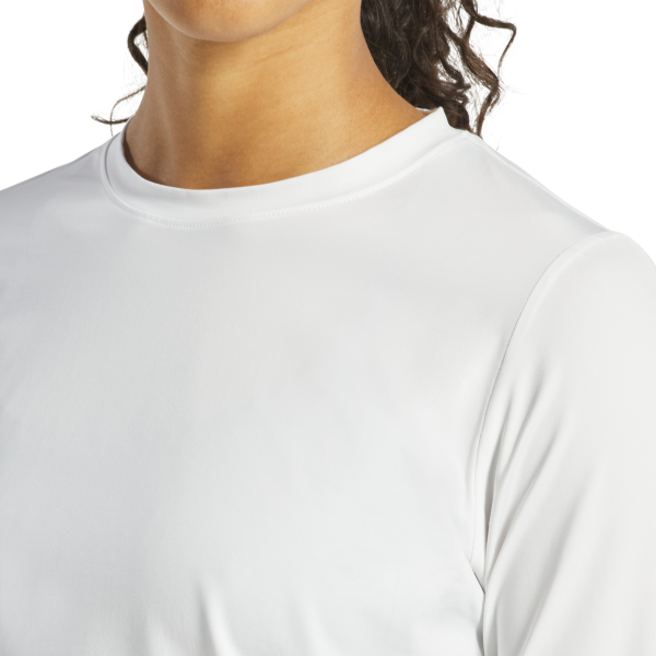 Long Sleeve Sun Protection Crew Neck Women - White – Bild 3